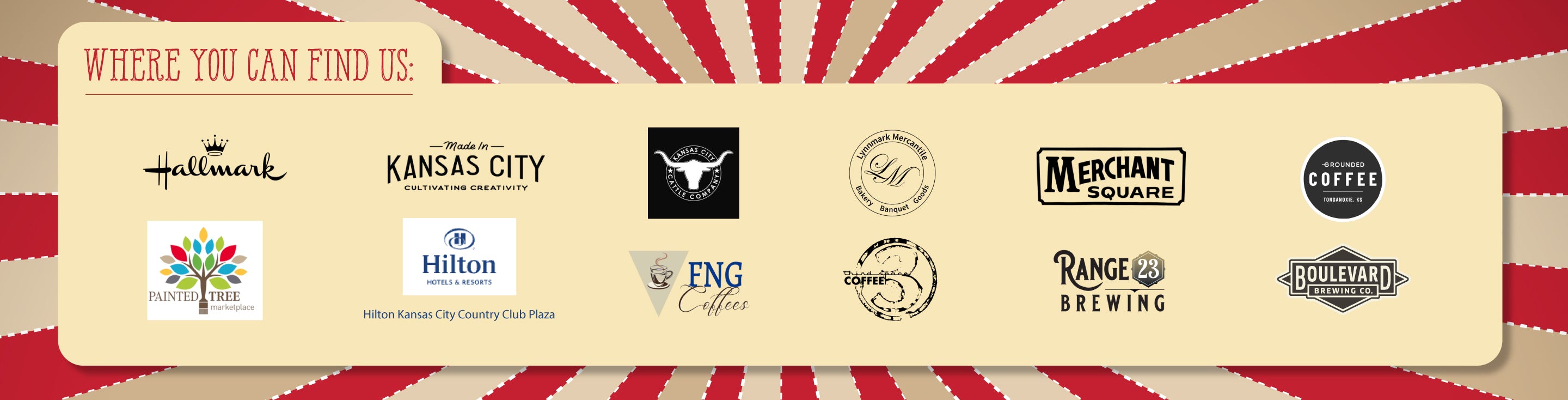 Where you can find us, visit our store locator