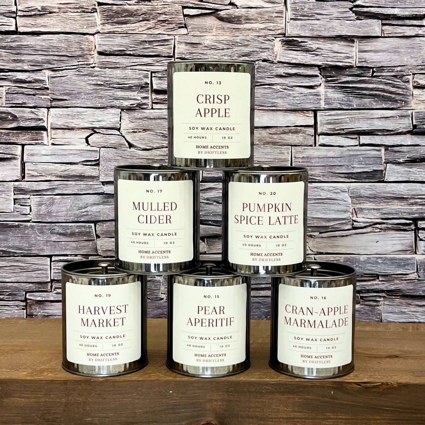 Crisp Apple Vintage Farmhouse Soy Wax Candles - Fall Decor