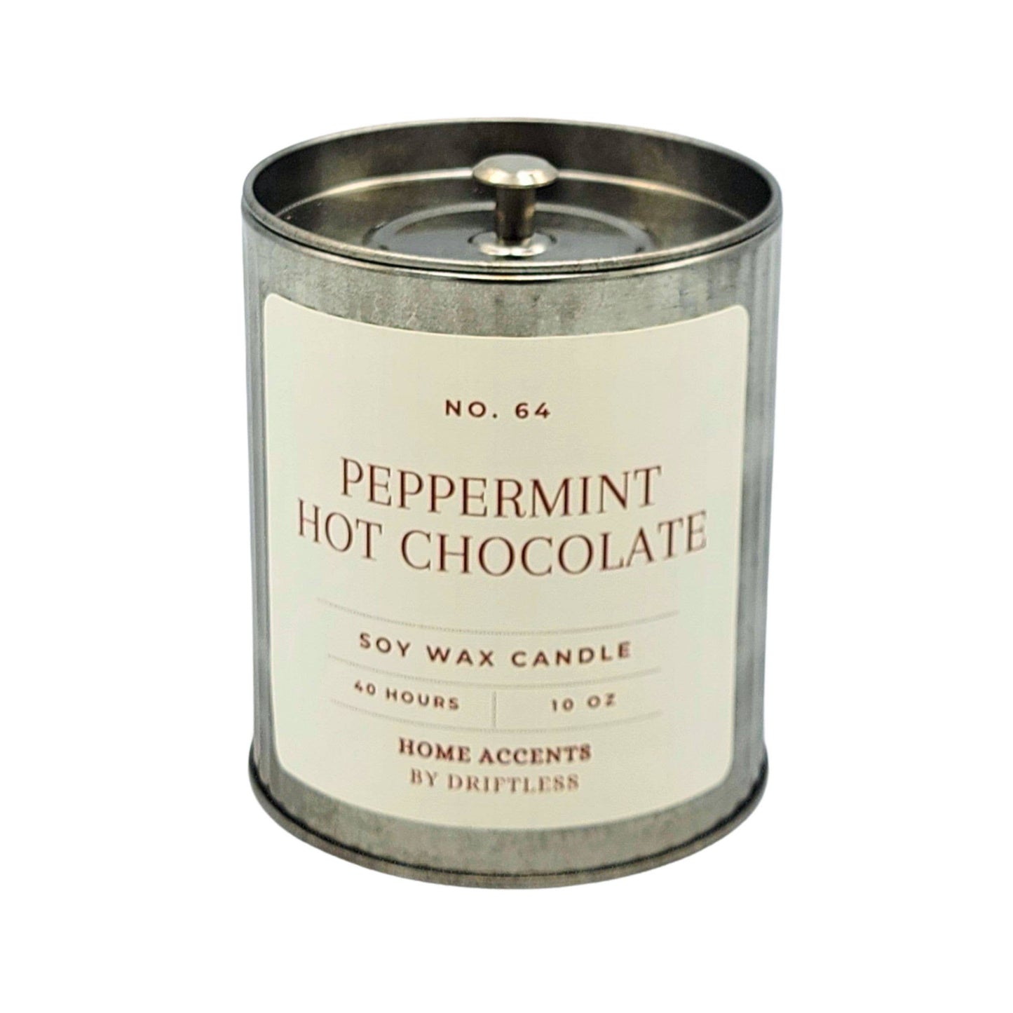 Peppermint Hot Chocolate Christmas Candles - Holiday Decor