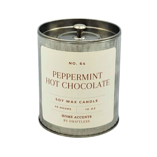 Peppermint Hot Chocolate Christmas Candles - Holiday Decor