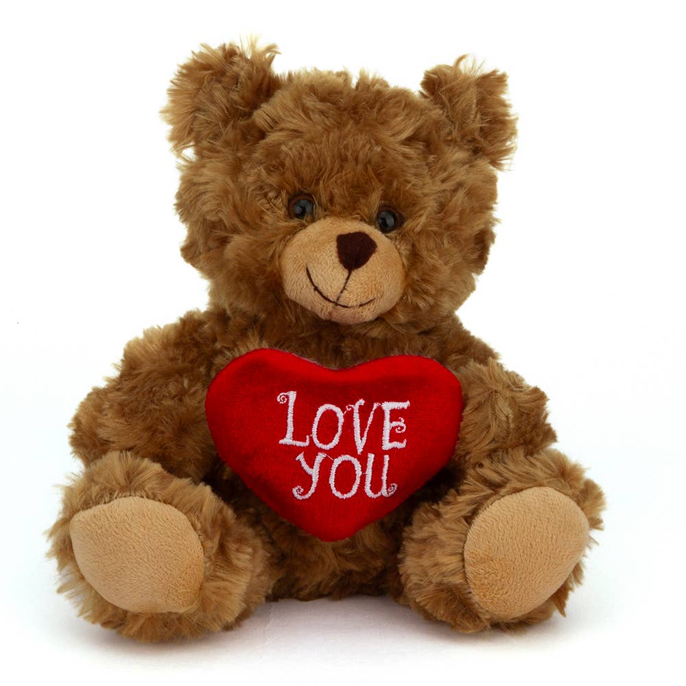 6" & 9" Valentine Teddy Bear with a Message on Holding Heart