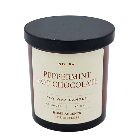 Peppermint Hot Chocolate Christmas Candles - Holiday Decor