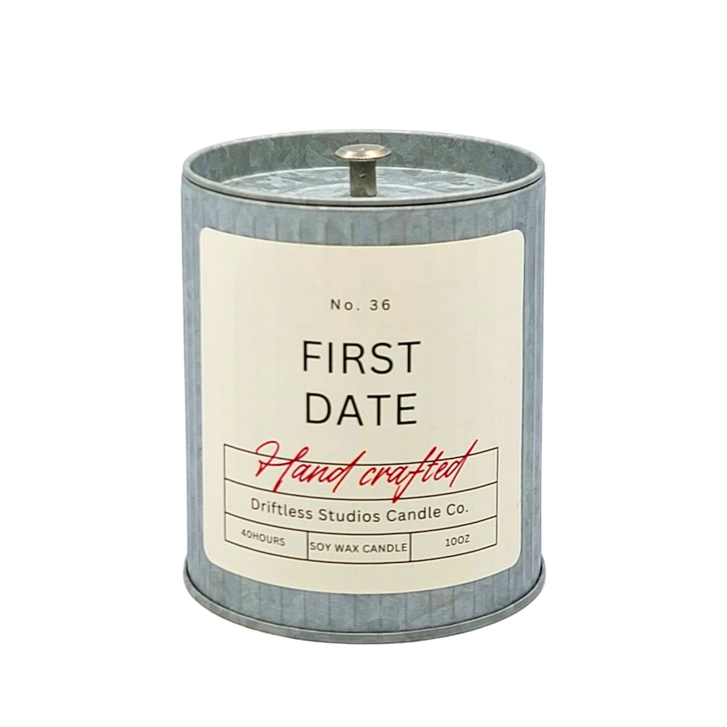 First Date Valentines Day Farmhouse Candles - Spring Decor