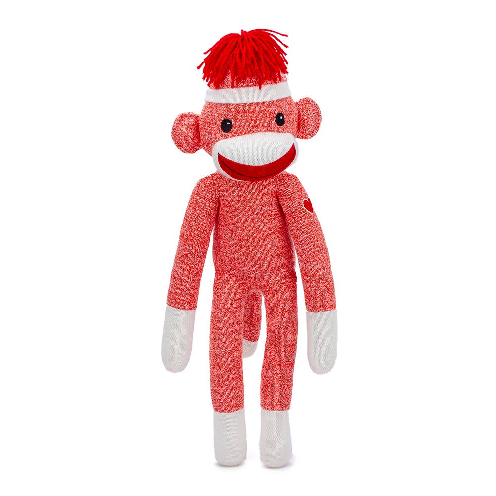 20″ Valentine Sock Monkey | Valentine Plush Monkey Gift