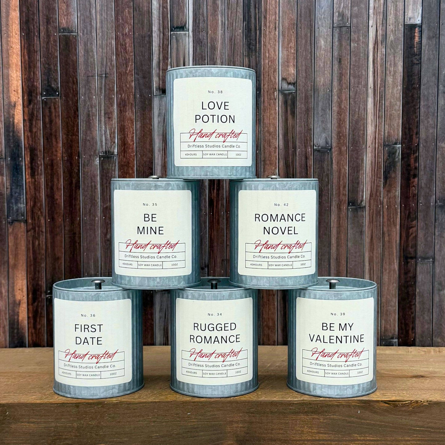 First Date Valentines Day Farmhouse Candles - Spring Decor