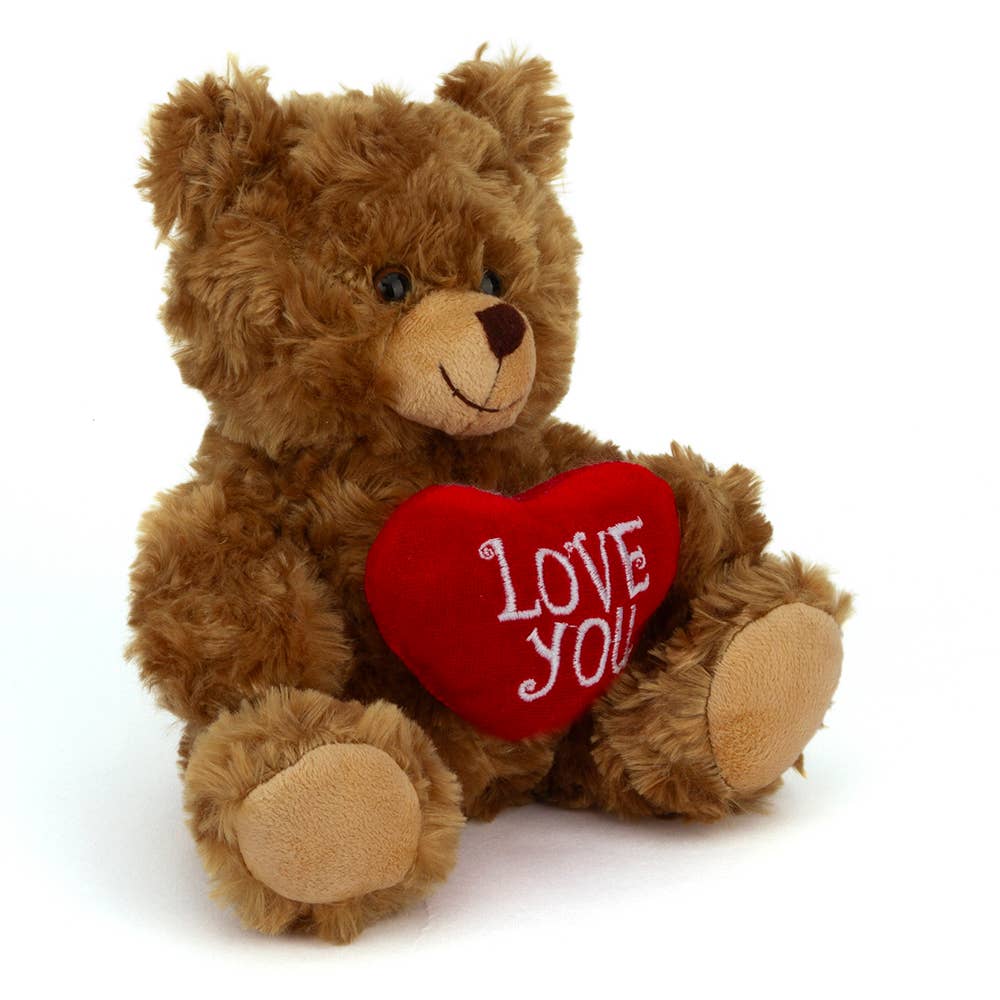 6" & 9" Valentine Teddy Bear with a Message on Holding Heart