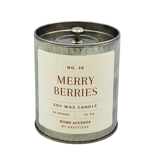 Merry Berries Vintage Christmas Candles - Holiday Decor