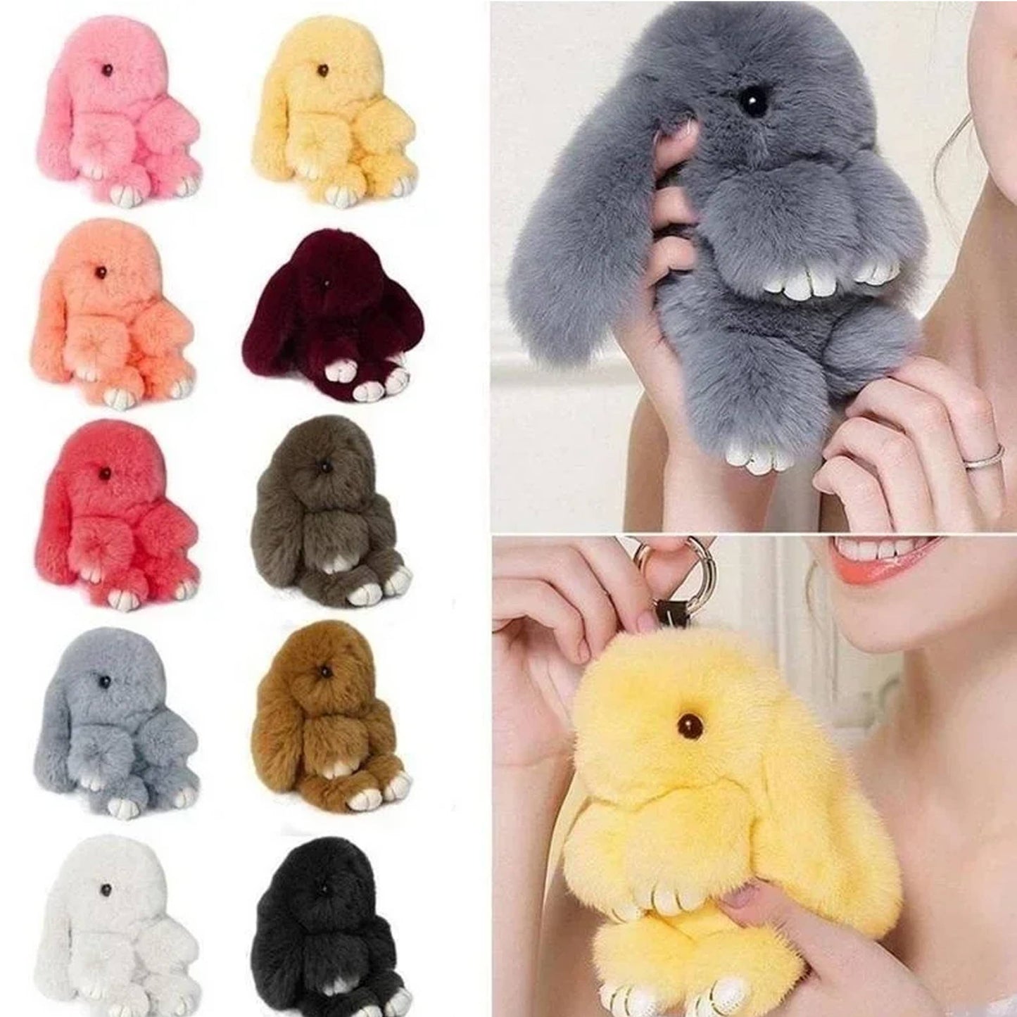 Holiday Rabbit Backpack Keychain Toy- Assorted