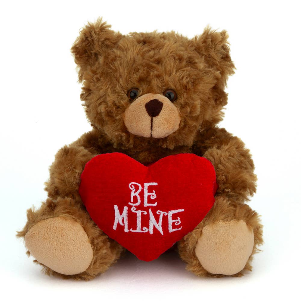 6" & 9" Valentine Teddy Bear with a Message on Holding Heart