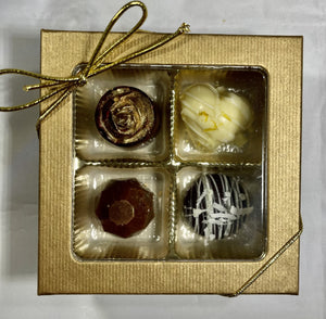 4 Piece Assorted Chocolate Box