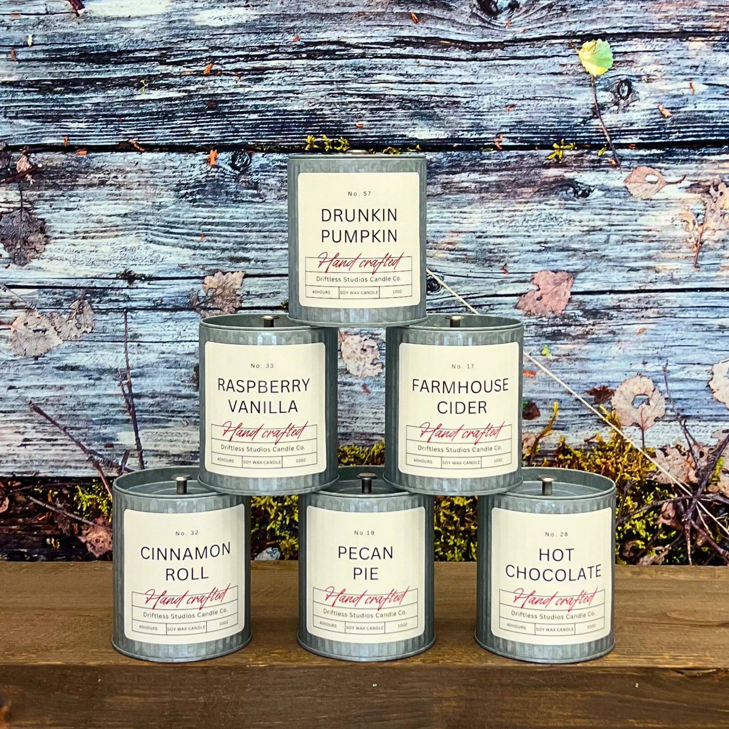 Cinnamon Roll Fall Decor Tin Soy Candle - Holiday Candles