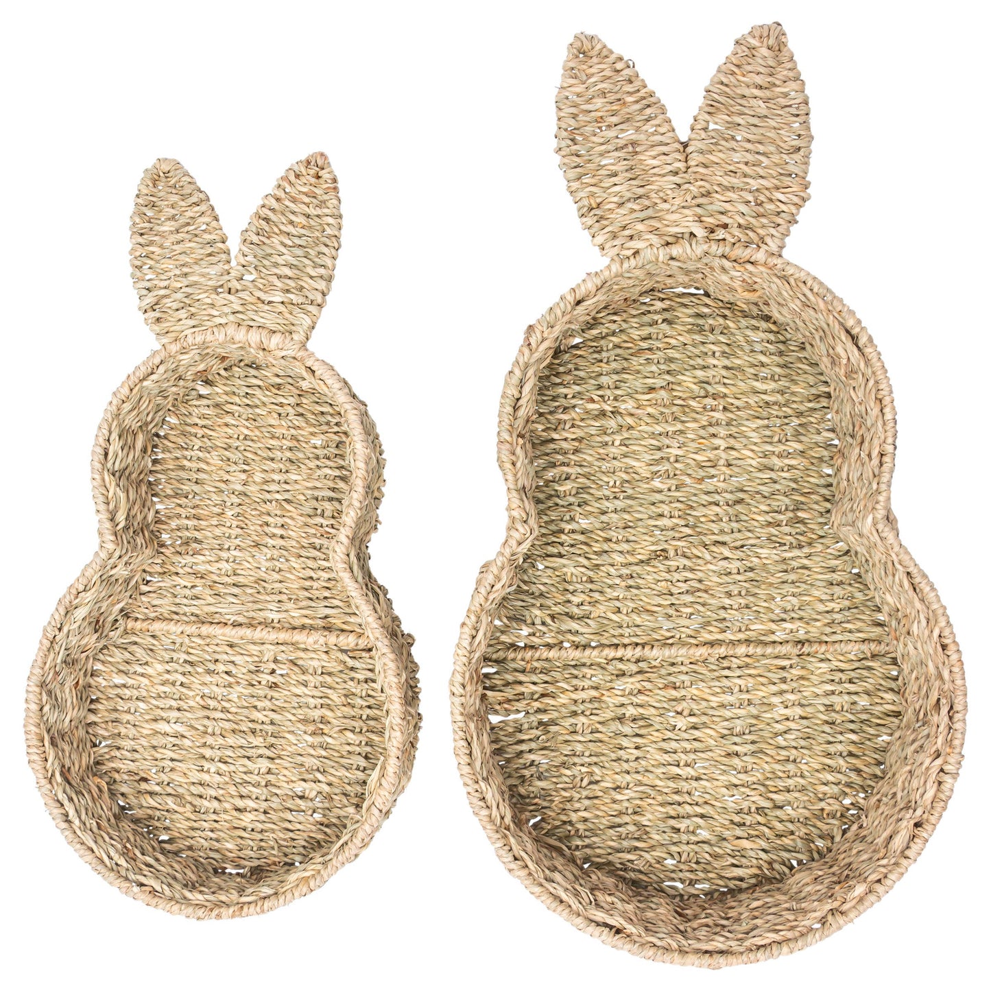 Seagrass Bunny Baskets Set of 2 Easter