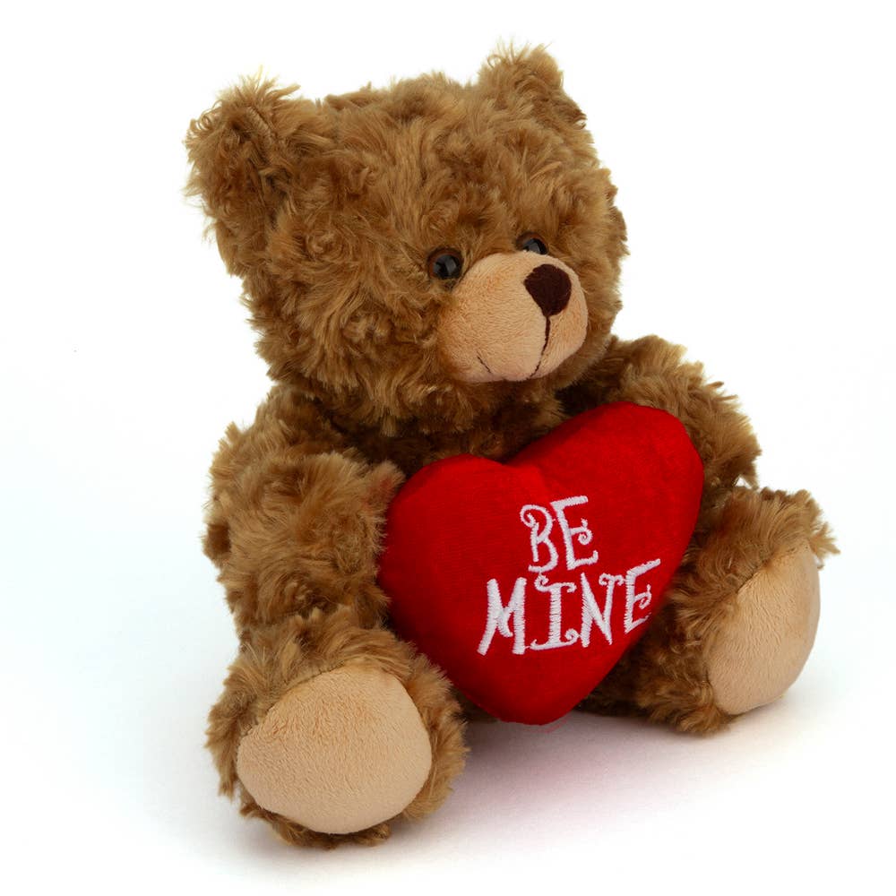 6" & 9" Valentine Teddy Bear with a Message on Holding Heart