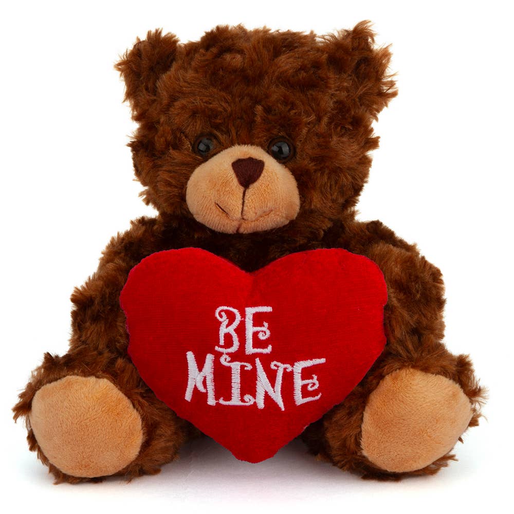 6″ & 9″ Valentine Teddy Bear | Bear Holding Be Mine Heart
