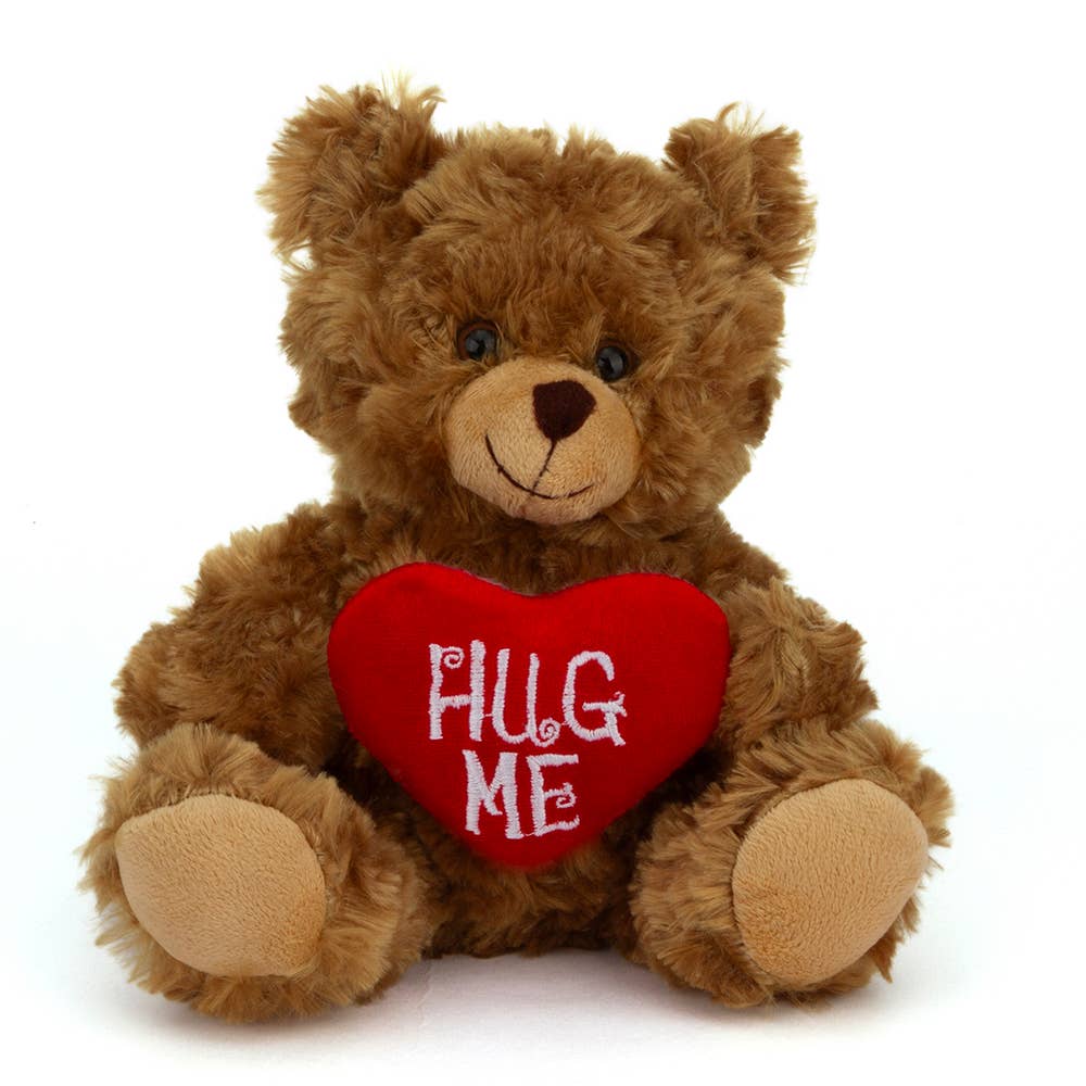 6" & 9" Valentine Teddy Bear with a Message on Holding Heart