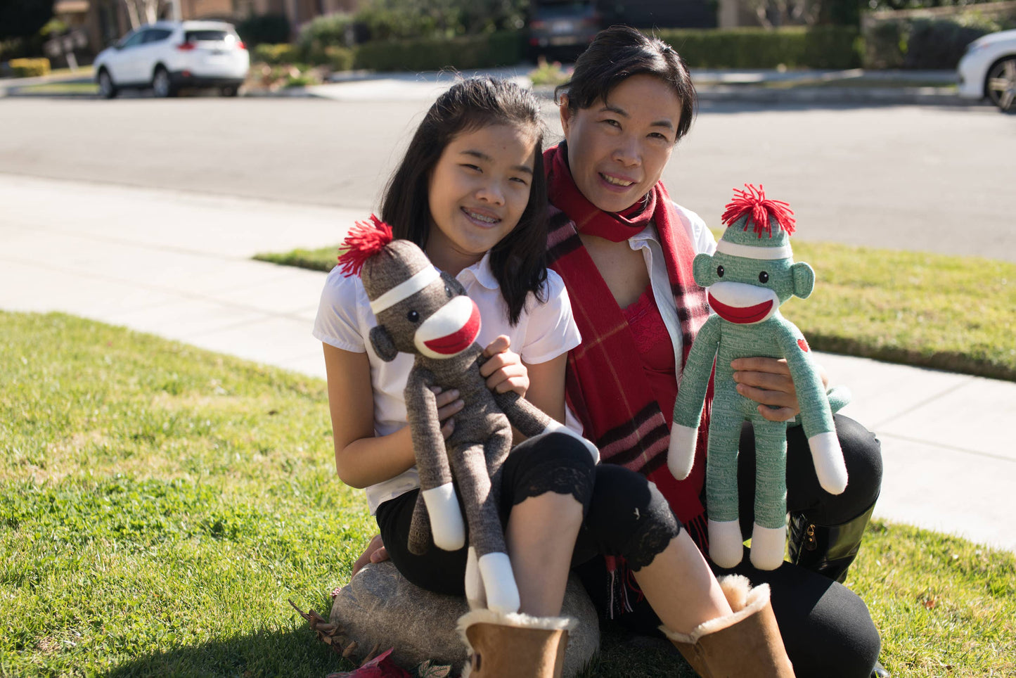 20″ Valentine Sock Monkey | Valentine Plush Monkey Gift