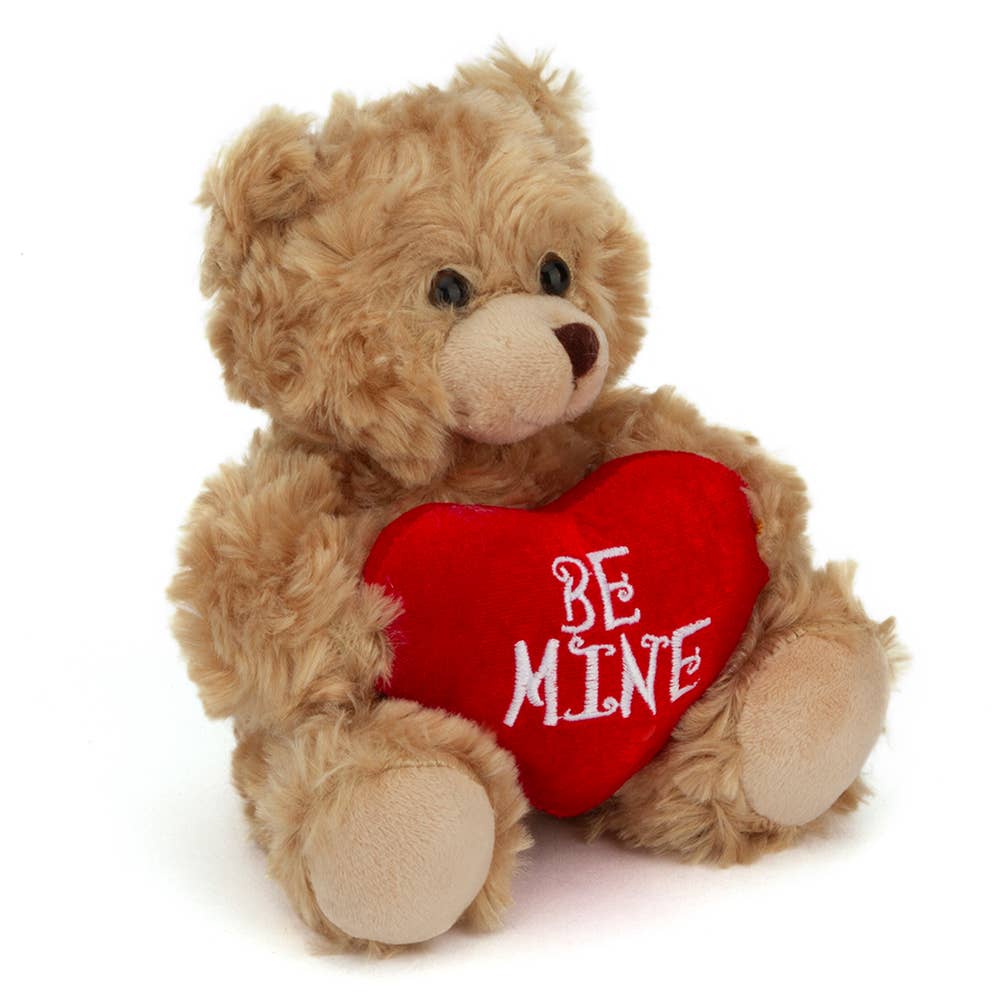 6″ & 9″ Valentine Teddy Bear | Bear Holding Be Mine Heart